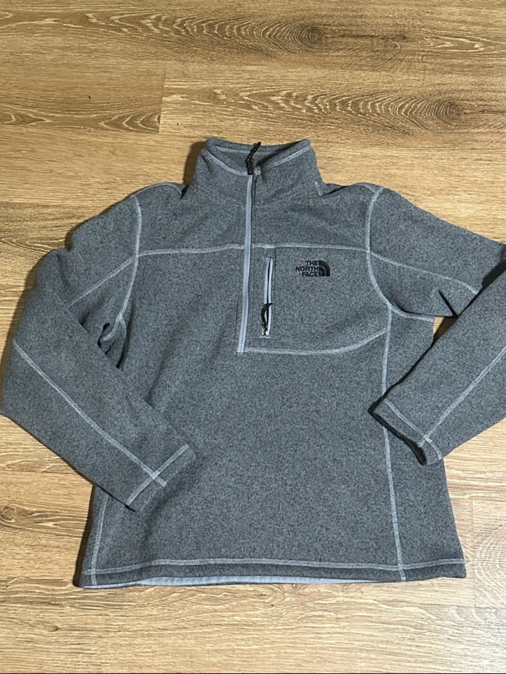 The North Face Grey Half-Zip Fleece Pullover